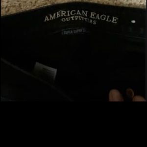Black American eagle pants